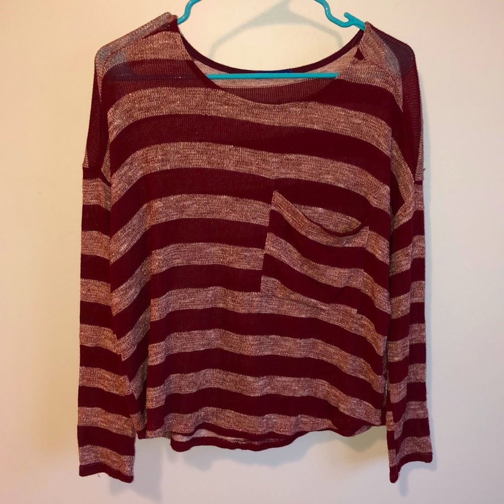 Striped light sweater